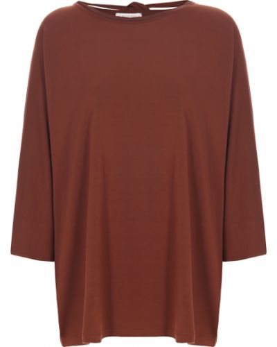 Блузка из вискозы Le Tricot Perugia коричневая