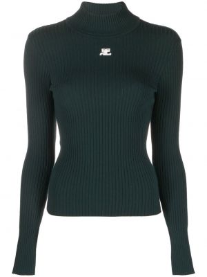 Langer pullover Courreges grün