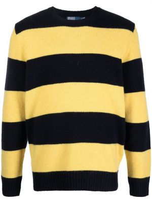 Кашмирен вълнен пуловер на райета Polo Ralph Lauren