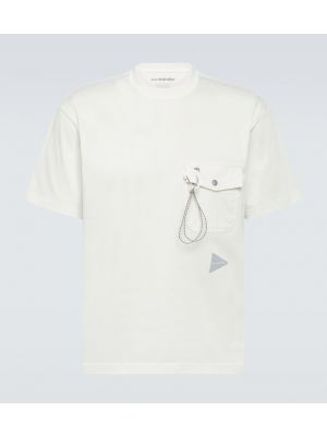 T-shirt avec poches And Wander blanc