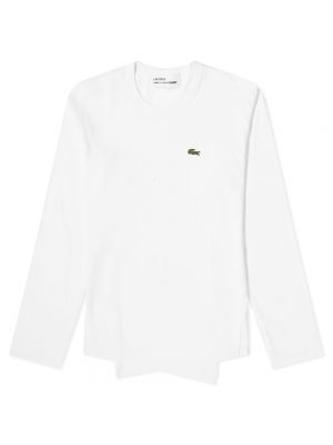 Асимметричная футболка с длинным рукавом Comme Des Garçons Shirt белая