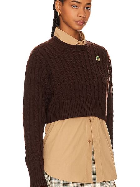 Suéter de cuello redondo Beverly Hills X Revolve marrón
