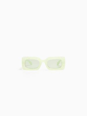 Okulary przeciwsłoneczne Bershka zielone