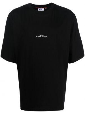 Тениска с принт Gcds черно