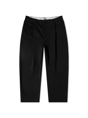 Плиссированные брюки Studio Nicholson черные