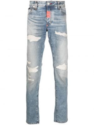 Nødlidende stretch jeans Philipp Plein blå