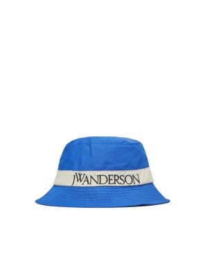 Nylon mütze mit stickerei Jw Anderson blau