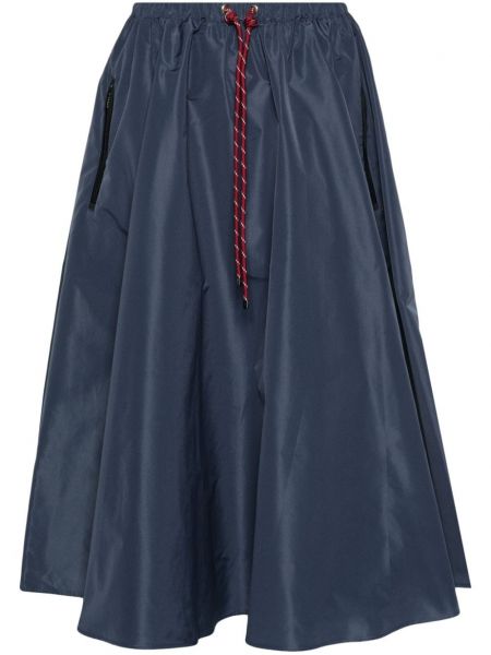 Plisovaný midi sukně Miu Miu modrý
