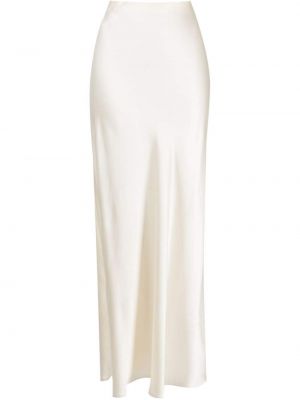 Hodvábna dlhá sukňa Rachel Gilbert biela
