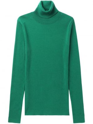 Vlněný svetr Closed zelený
