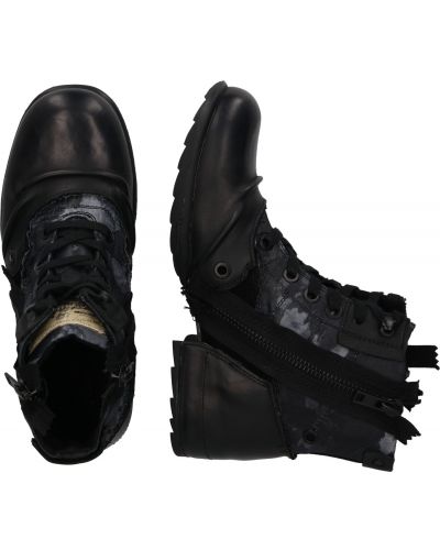 Ниски обувки с връзки Replay черно