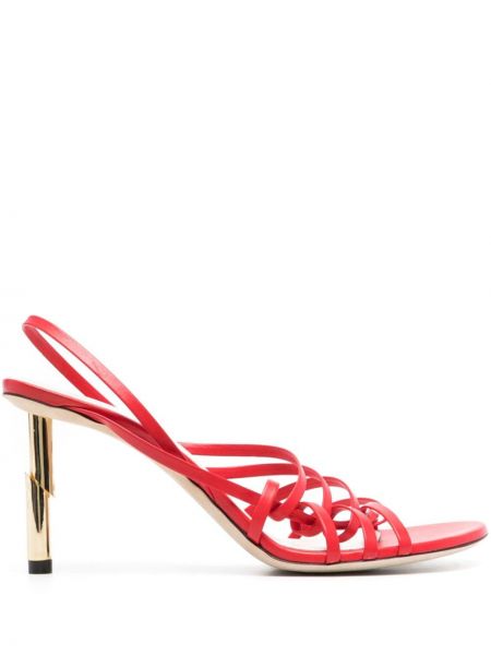 Kožené sandále Lanvin červená