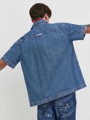 Cămășă de blugi cu croială lejeră Tommy Jeans albastru
