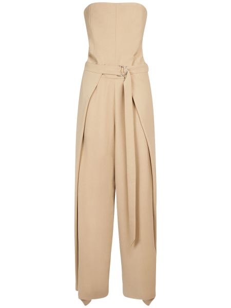 Romper i viskos Ami Paris beige