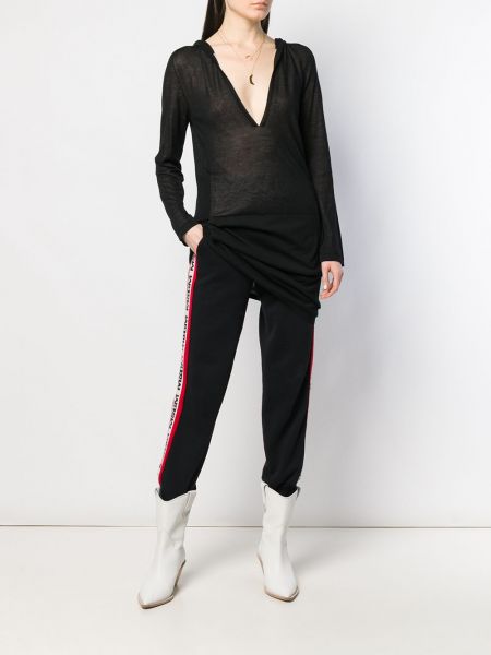 Jersey con escote v de tela jersey Chanel Pre-owned negro