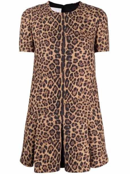 Mini vestido con estampado leopardo Valentino