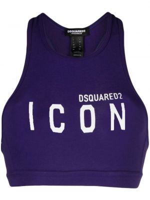 Sport trykt bh Dsquared2 lilla