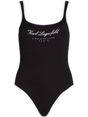 Plavky Karl Lagerfeld čierna