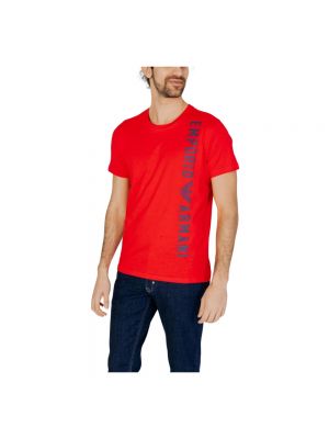 Koszulka Emporio Armani czerwona