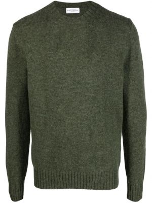 Vlnený sveter s okrúhlym výstrihom Ballantyne zelená