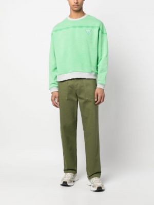 Jersey sweatshirt mit print Guess Usa grün