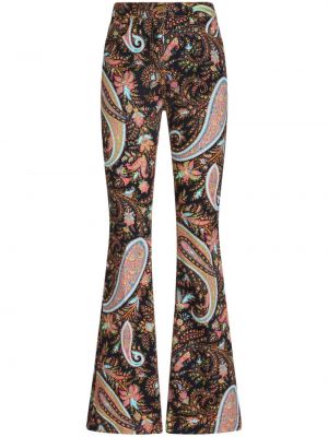 Pantaloni cu imagine cu model paisley Etro negru
