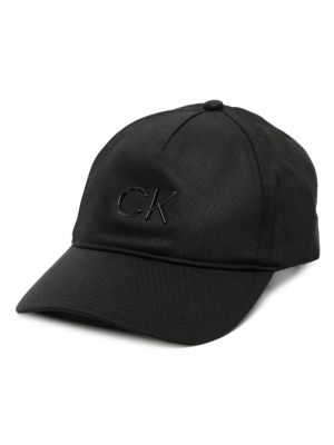 Siuvinėtas kepurė Calvin Klein juoda