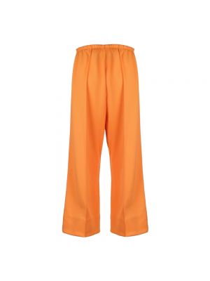 Proste spodnie oversize Palm Angels pomarańczowe