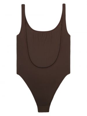 Raštuotas maudymosi kostiumėlis Sporty & Rich ruda
