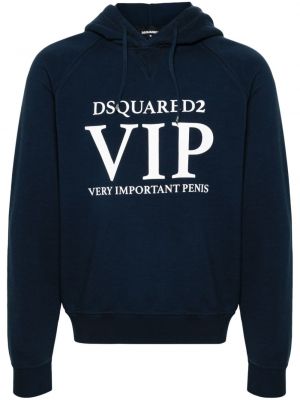 Džemperis su gobtuvu Dsquared2 mėlyna