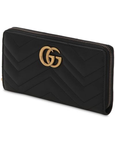 Pikowany portfel skórzany Gucci