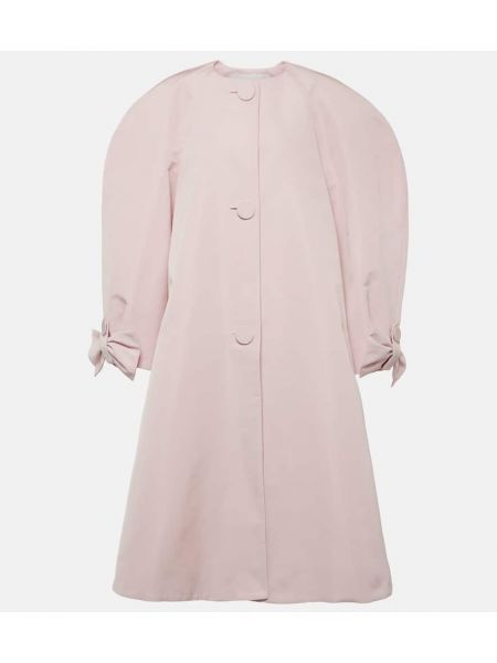 Kabát s mašlí Nina Ricci růžový