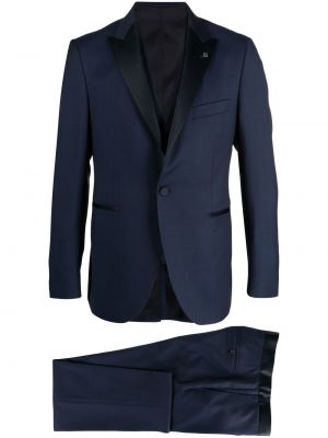 Vlnený oblek Tagliatore modrá