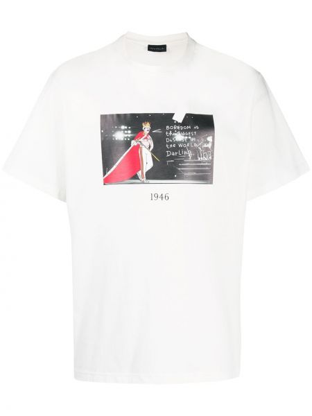 T-shirt mit print Throwback weiß
