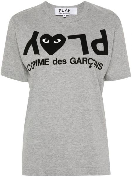 Baskılı tişört Comme Des Garçons Play gri