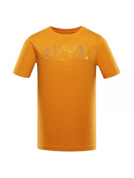 Памучна тениска Alpine Pro оранжево
