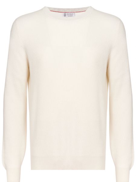 Пуловер Brunello Cucinelli белый