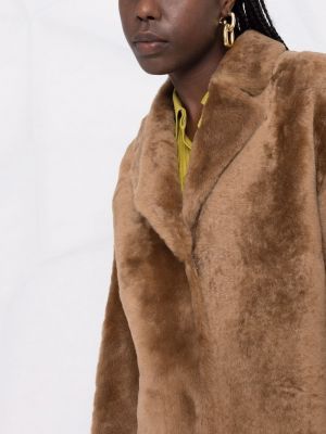 Oversized kabát Yves Salomon hnědý