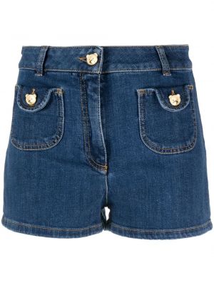 Kratke jeans hlače z gumbi Moschino