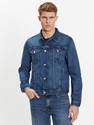 Priliehavá džínsová bunda Tommy Hilfiger modrá
