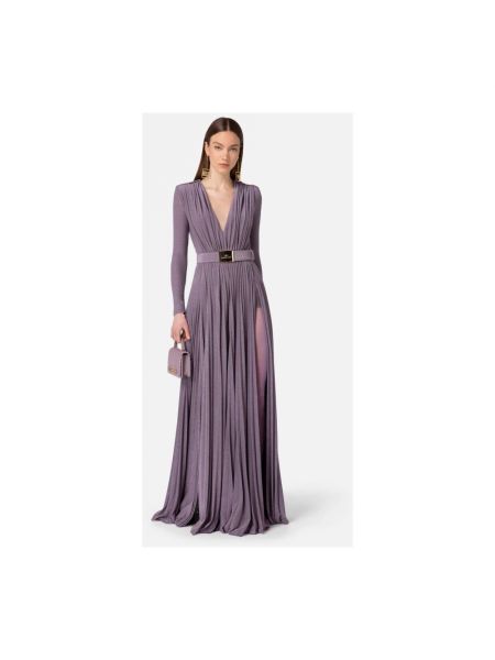 Vestido largo Elisabetta Franchi violeta