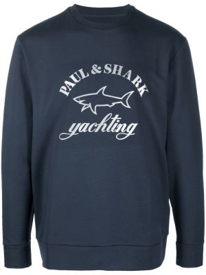 Sweatshirt mit print Paul & Shark blau