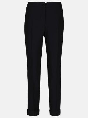 Pantaloni culottes cu talie înaltă slim fit Etro negru
