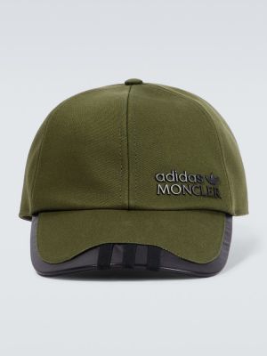 Cappello con visiera di cotone Moncler Genius verde