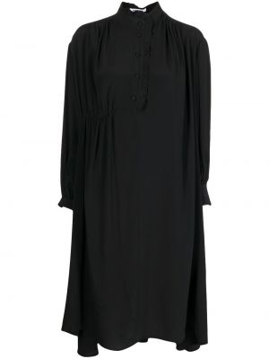 Robe chemise à col montant asymétrique Vivetta noir