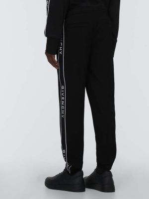 Панталон slim от джърси Givenchy черно