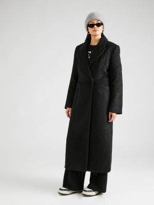 Manteau en tricot Gina Tricot noir