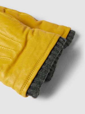 Rękawiczki skórzane Pearlwood żółte