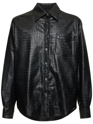 Prešívaná košeľa 4sdesigns čierna
