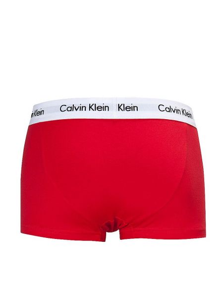 Slipy slim fit Calvin Klein czerwone